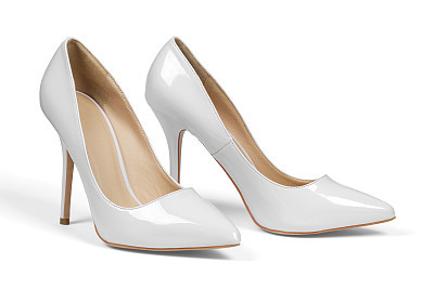 Gray high hell shoes