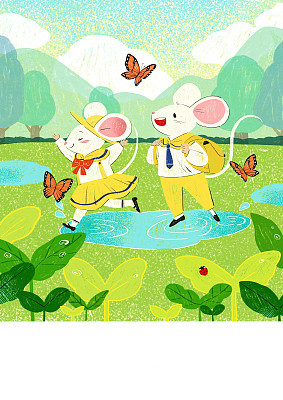Cute Calendar and banner template for year of rat 2020 001