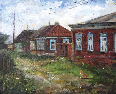 summer village in Russia