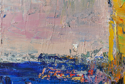 Abstract painted red, yellow and blue art backgrounds.