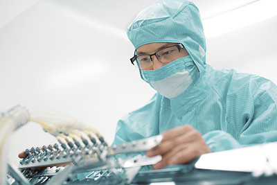 Pharmaceutical factory worker