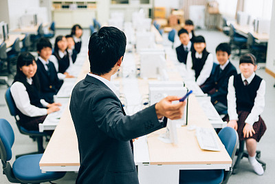 Computer Lab in Japanese Junior High School
