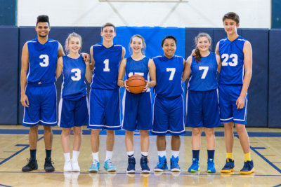 Basketball team photos