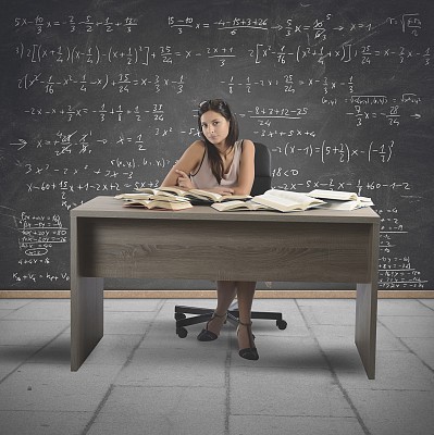 Vintage math teacher
