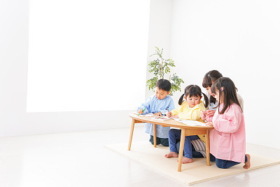Children and teacher at Kindergarten