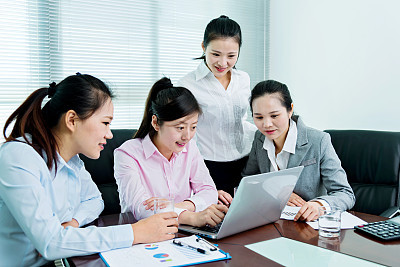 Group of business team working