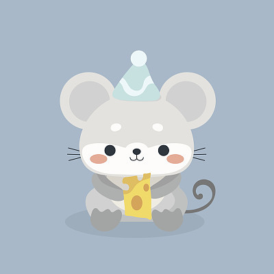 Cute mouse cartoon.