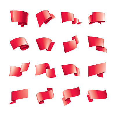 waving the red flag on a white background