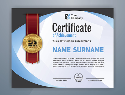 Modern Professional Certificate Template