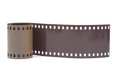 35mm filmstrip on white background