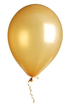 party balloon isolated on white
