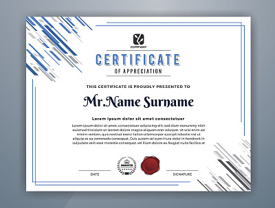 Multipurpose Modern Professional Certificate Template