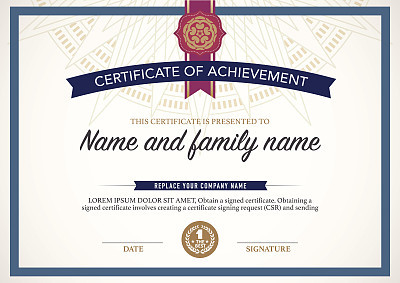 certificate design template.