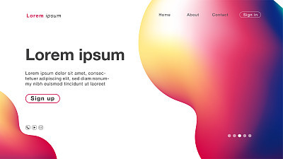 Background abstract hologram gradients curve for Homepage