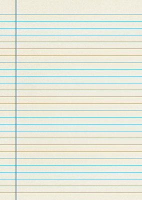 Blank isolated notebook