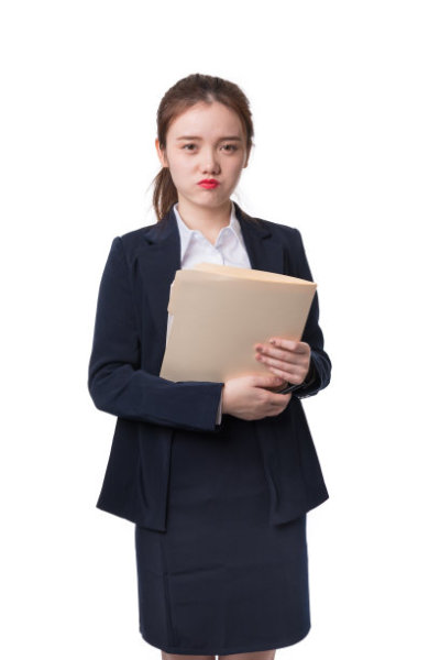 Dissatisfied Asian business woman