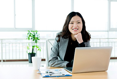 Businesswoman working in office