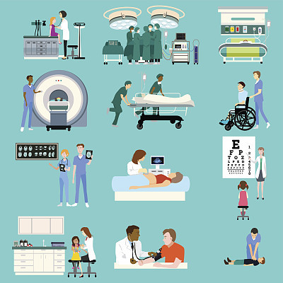 Medical Healthcare Activities Cliparts