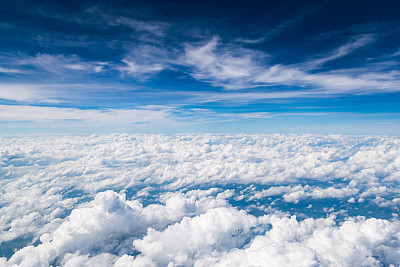 Cloud texture and blue sky