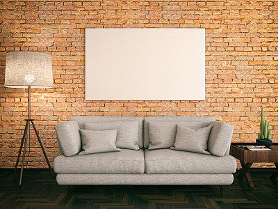 Empty Frame with Couch