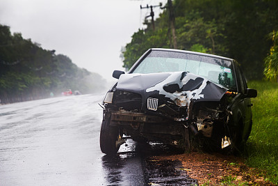 car crash accident on street