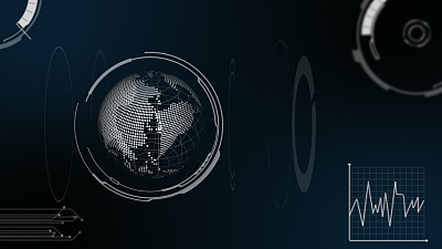 Big data visualization with digital Earth. Fintech.