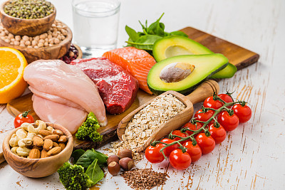 Selection of food that is good for the health and