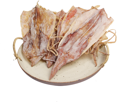 美食系列写实海鲜鱿鱼干