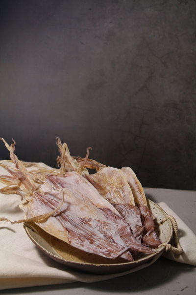 美食系列写实海鲜鱿鱼干