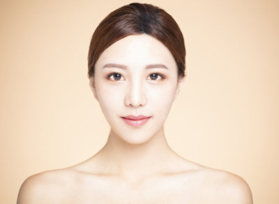 young woman with natural makeup and clean skin