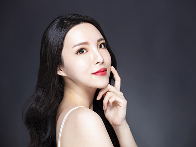 young woman with natural makeup and clean skin