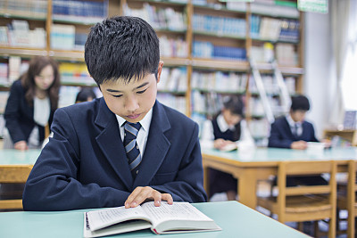 In the library