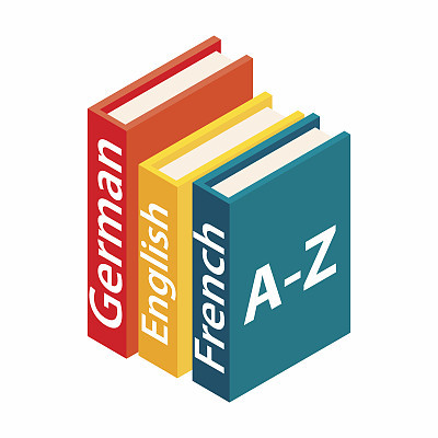 Dictionaries boor icon, isometric 3d style