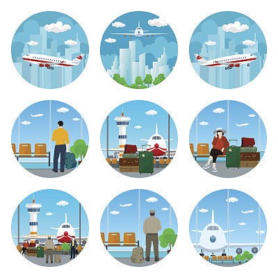 Set of Airport Icons