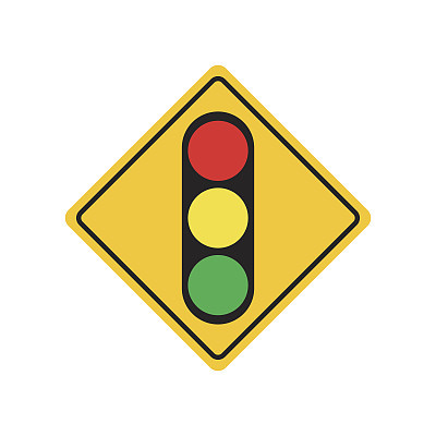 traffic light symbol isolated vector