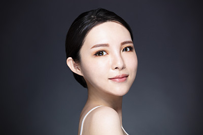 young woman with natural makeup and clean skin