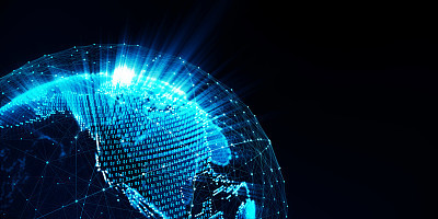 Ð¡ommunication digital globe world