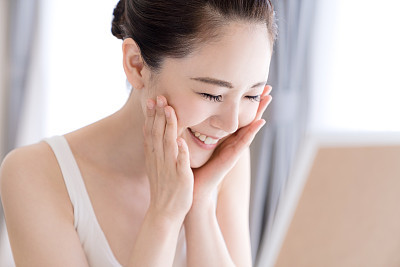 Beauty concept of asian girl. Skin care.