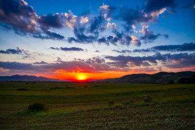 Amazing sunset and clouds