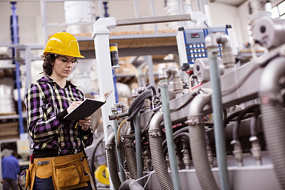 woman working in a factory
