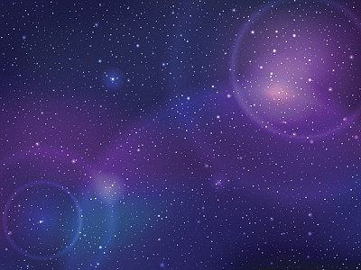 Space background with stars and patches of light. Abstract astronomical