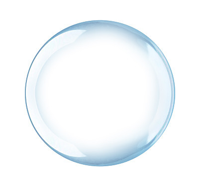 Isolated bubble on white