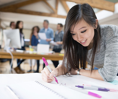 Creative business woman