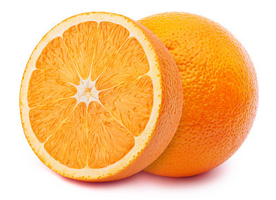 Oranges isolated on white