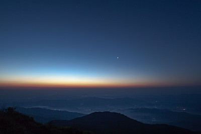 sunrise with Venus over the moutain