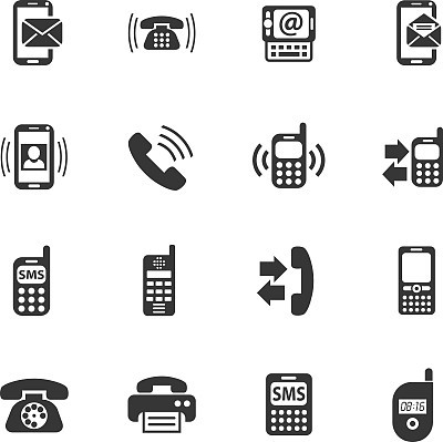 phone icon set