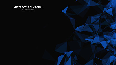 abstract digital polygonal technology background