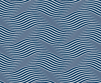 Marine vector seamless pattern with stylized blue waves, curve lines abstract repeat tiling background. Water Wave abstract design.