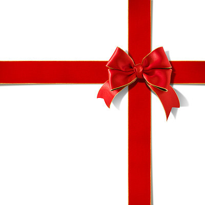 Double bow satin ribbon