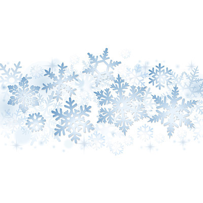 Blue Christmas snowflakes
